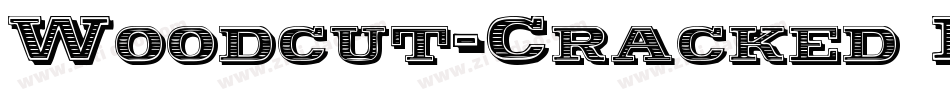 Woodcut-Cracked Italic字体转换